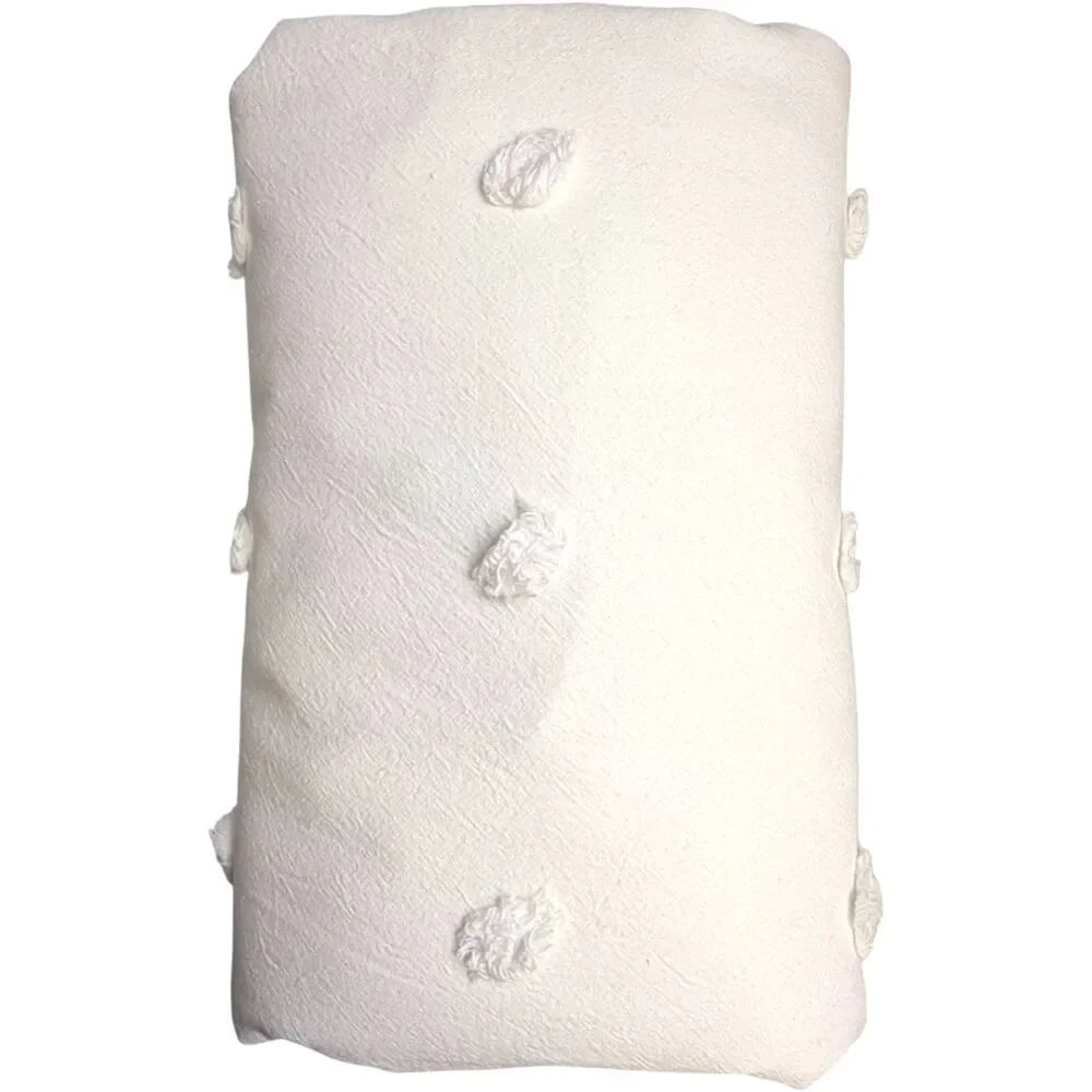 Pottery Barn Teen Tufted Dot Duvet Cover Ivory Twin/Twin XL Cotton Ivory NWOT